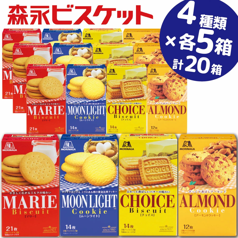森永ビスケット 4種 計20箱セット